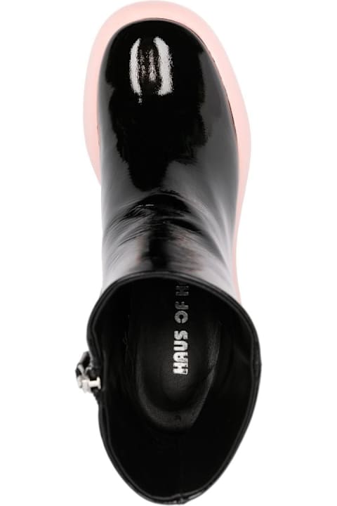 Haus of Honey Leather Platform Ankle Boots