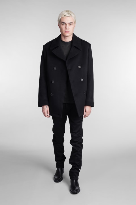 Maclean Coat In Black Wool