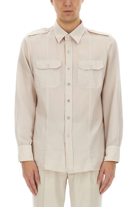 Tom Ford for Men Tom Ford Cotton And Silk Military Shirt
