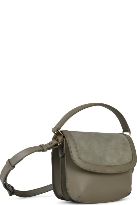 A.P.C. Totes for Women A.P.C. 'sarah' 'mini' Light Green Leather Bag