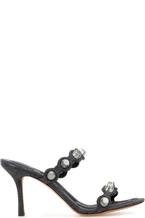Sandals for Women Alexander Wang Dark Grey Leather Riot Mules