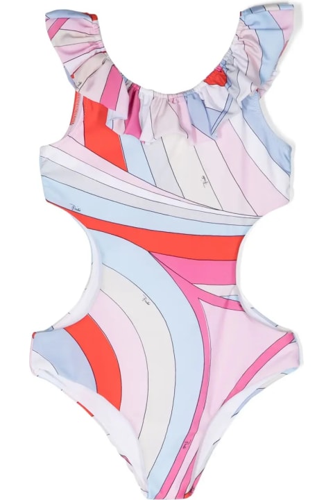 Fashion for Men Pucci Cut-out Swimwear With Iride Print In Light Blue/multicolour