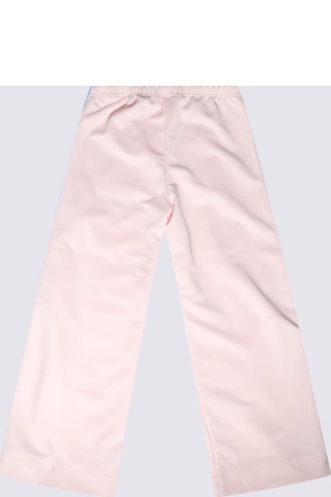 Palm Angels Bottoms for Girls Palm Angels Light Pink Cotton Pants