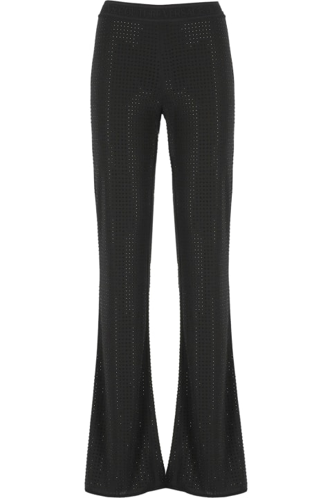 Versace Jeans Couture for Women Versace Jeans Couture Elastic Logo Waist Embellished Trousers