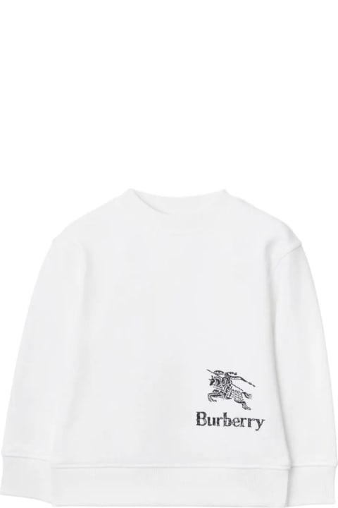 Sweaters & Sweatshirts for Girls Burberry Burberry Kids Sweaters White