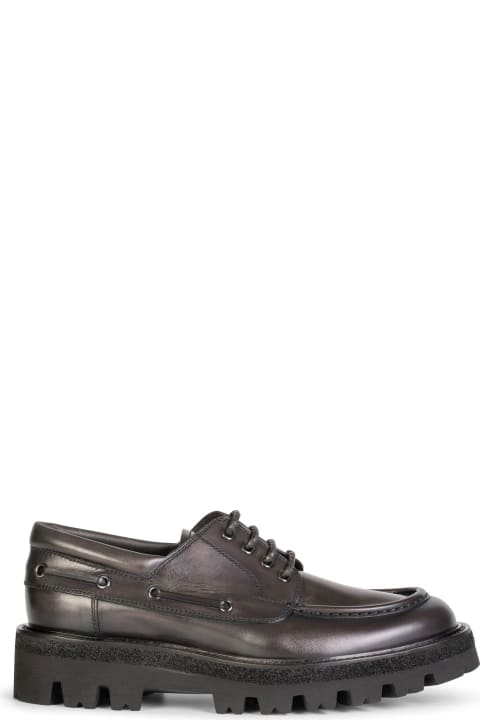 Barrett Loafers & Boat Shoes for Men Barrett Leather Derby With Track Sole