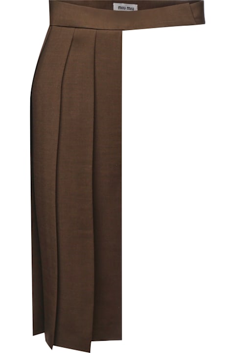 The Spring Edit for Women Miu Miu Kid Mohair Skirt