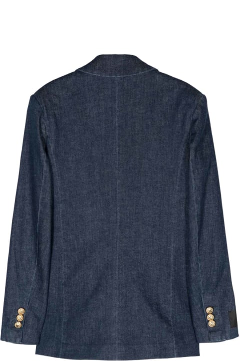 Coats & Jackets for Boys Balmain Blue Denim Jacket Boy