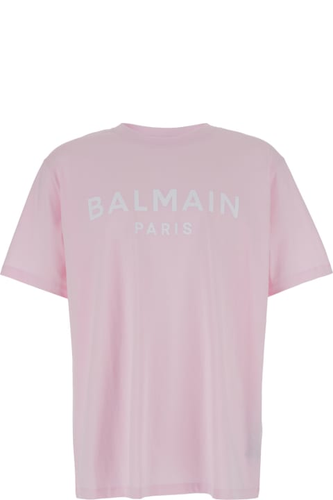 メンズ トップス Balmain Balmain Print T-shirt - Straight Fit