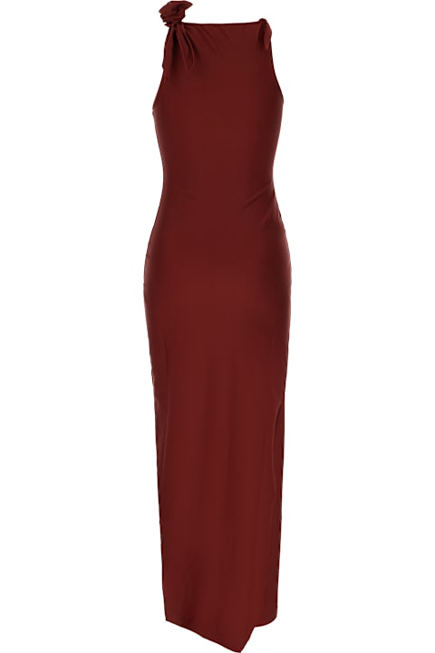 Coperni Dresses for Women Coperni Burgundy Stretch Nylon Dress