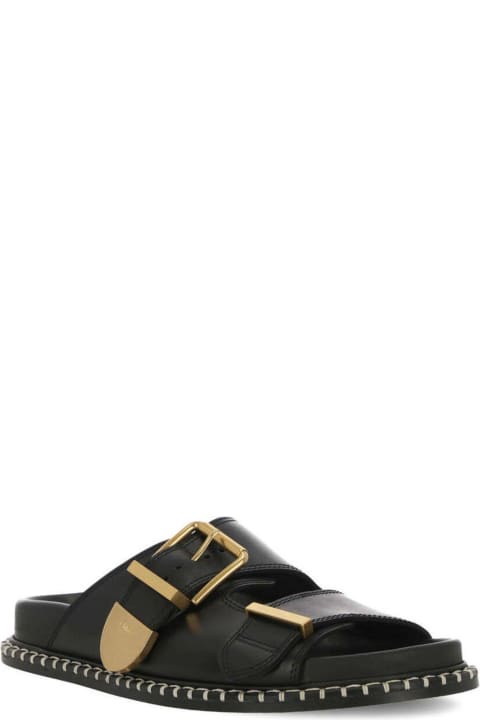 Chloé Shoes for Women Chloé Logo Engraved Buckled Sandals