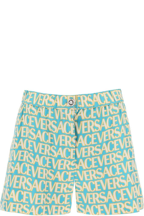 Versace Women Versace Printed Silk Shorts