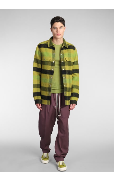 Rick Owens for Men Rick Owens Ribbed Round Knitwear In Green Wool