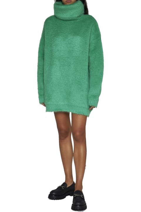 Gucci Sale for Women Gucci Mohair-blend Mini Sweater Dress