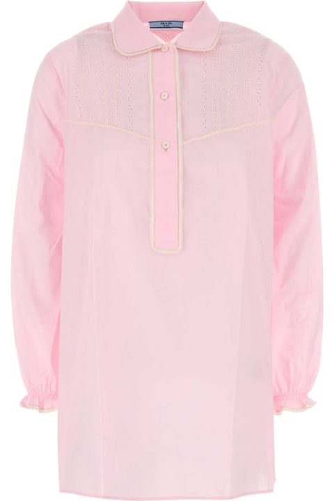Prada for Kids Prada Pink Cotton Blouse