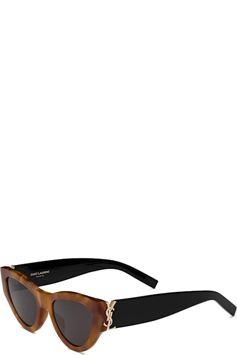 Saint Laurent Eyewear for Women Saint Laurent Sl M94-007 - Havana / Black Sunglasses