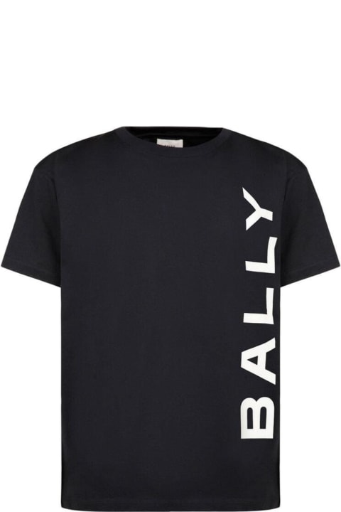 Bally Men Bally Logo Printed Crewneck T-shirt