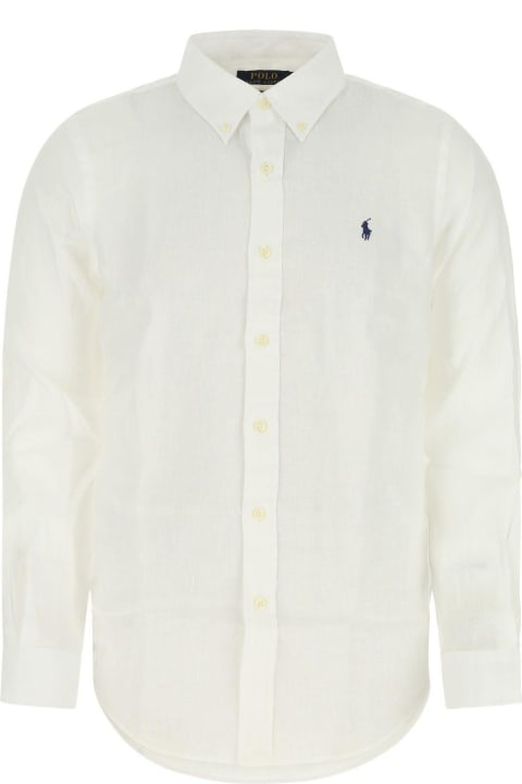 Fashion for Men Polo Ralph Lauren White Linen Shirt Polo Ralph Lauren
