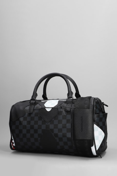 Luggage for Men Sprayground Hand Bag In Black Pvc