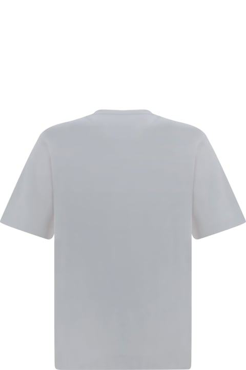 Fendi Sale for Men Fendi Logo Embroidered Crewneck T-shirt