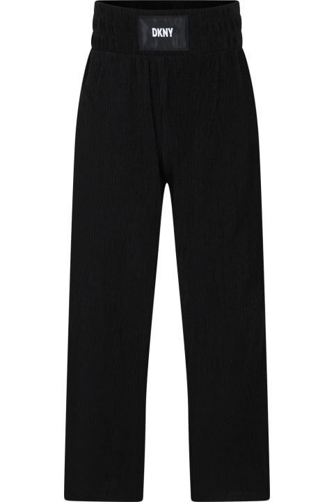 DKNY for Kids DKNY Black Casual Trousers For Girl