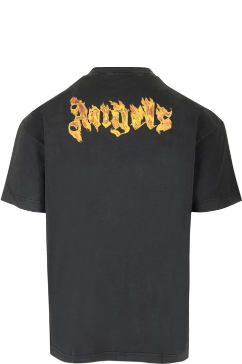 Palm Angels Topwear for Men Palm Angels Burning Logo T-shirt