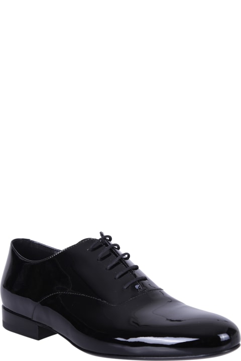 Loafers & Boat Shoes for Men Valentino Garavani Black Oxford Lace-up Shoes
