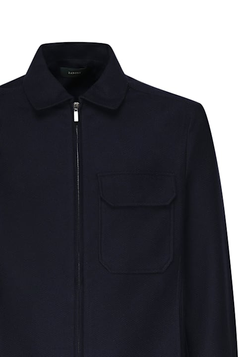 Zanone Clothing for Men Zanone Cotton Jacket With Zip