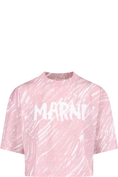 Marni Clothing for Women Marni Logo Crop T-shirt