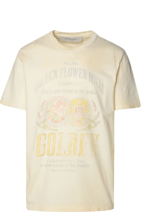 Golden Goose Topwear for Men Golden Goose Ivory Cotton T-shirt