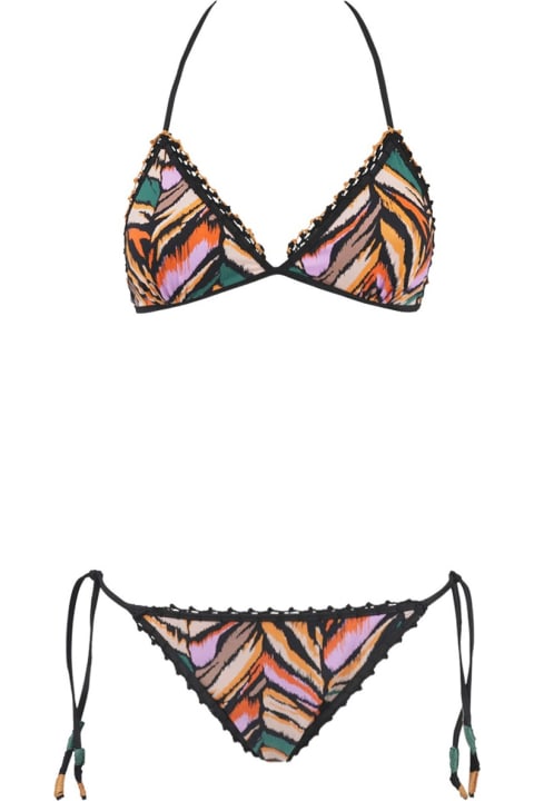 Anjuna Swimwear for Women Anjuna Carina Bikini With Orange Tiger Print