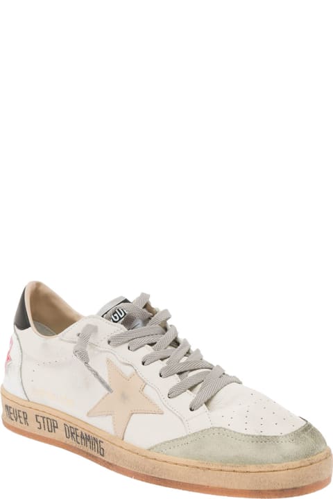 Ball Star Multicolor Leather Sneakers Golden Goose Man