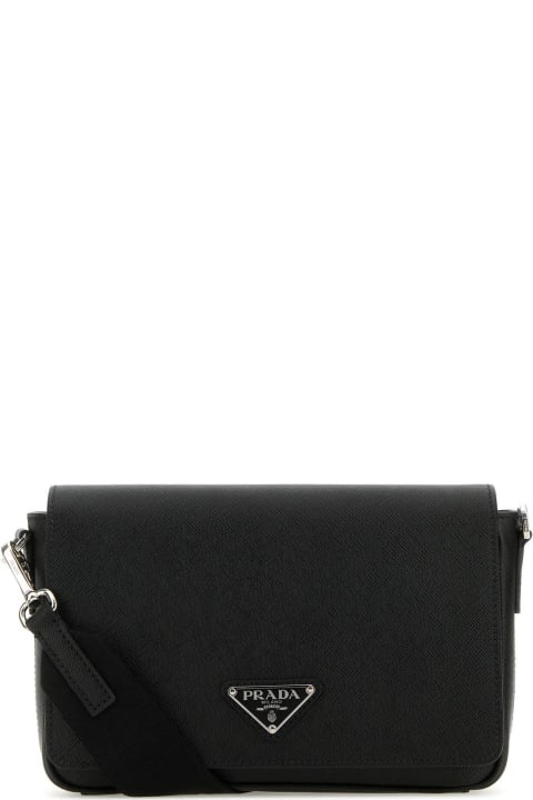 Shoulder Bags for Women Prada Black Leather Crossbody Bag