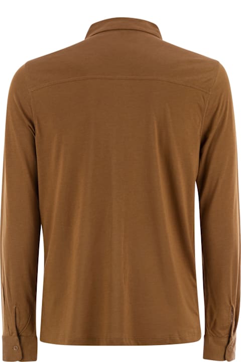 Majestic Filatures for Women Majestic Filatures Long-sleeved Lyocell And Cotton Shirt