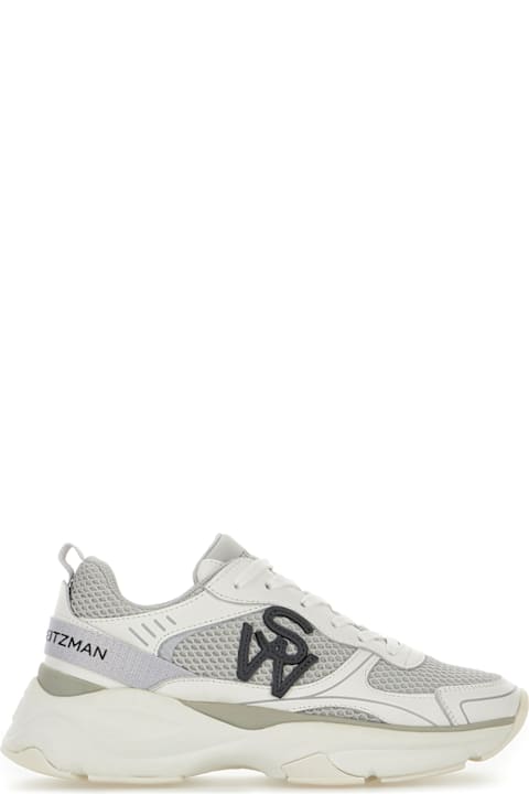 Stuart Weitzman Shoes for Women Stuart Weitzman White Leather And Mesh Sneakers