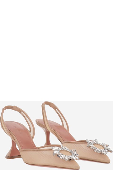 Amina Muaddi Begum Mesh Slingbacks