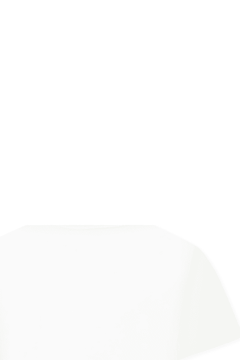 Balmain T-Shirts & Polo Shirts for Women Balmain White T-shirt For Girl With Golden Logo