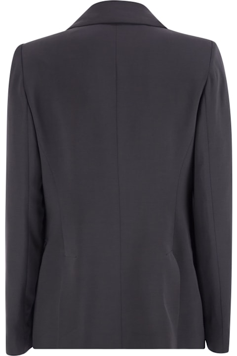 Peserico Clothing for Women Peserico Stretch Viscose Cady Blazer