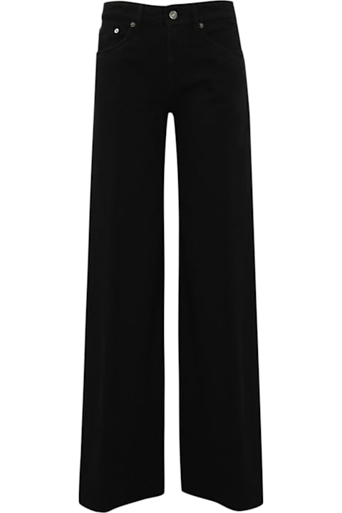 Dondup for Women Dondup Marlen Wide Leg Jeans In Bull Cotton And Lyocell