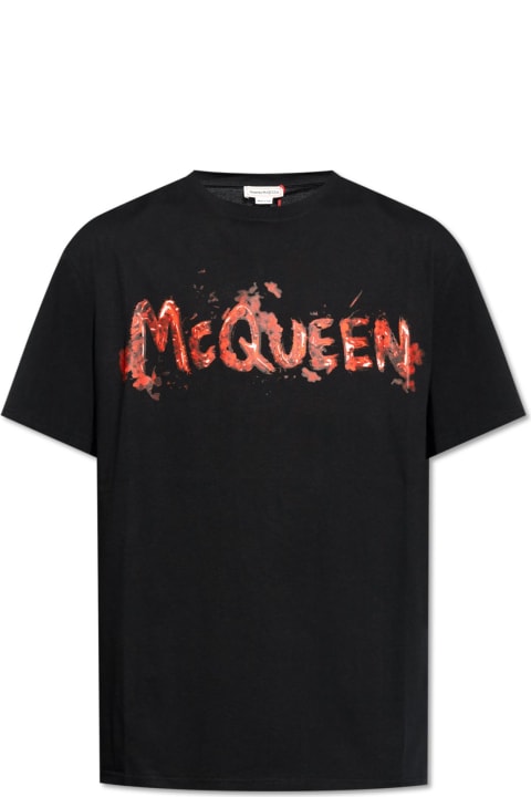 Alexander McQueen Topwear for Men Alexander McQueen T-shirt With Logo