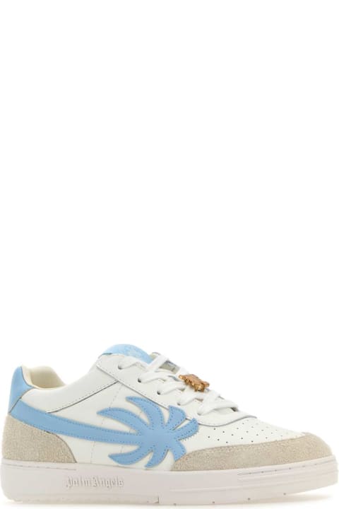 Palm Angels Sneakers for Men Palm Angels Multicolor Leather Palm Beach University Sneakers