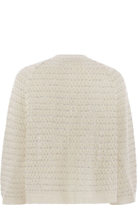 Homeware Fabiana Filippi Cotton Open Cape With Sequins