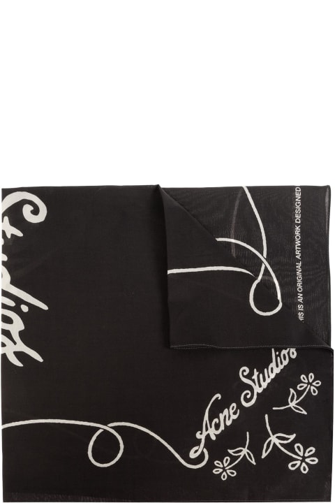 Acne Studios Scarves & Wraps for Women Acne Studios Acne Studios Shawl With Logo