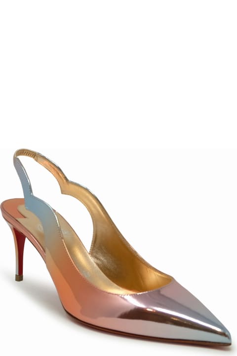 Christian Louboutin High-Heeled Shoes for Women Christian Louboutin Christian Louboutin Multicolor Leather Hot Chick Sling 70 Pumps