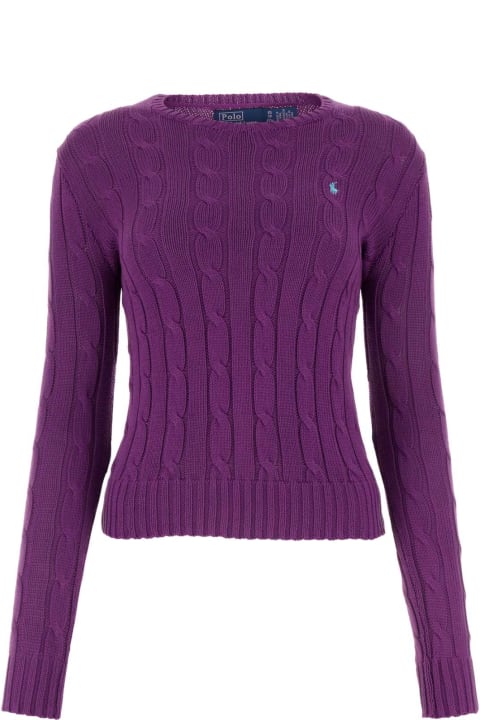 Polo Ralph Lauren for Women Polo Ralph Lauren Purple Cotton Sweater