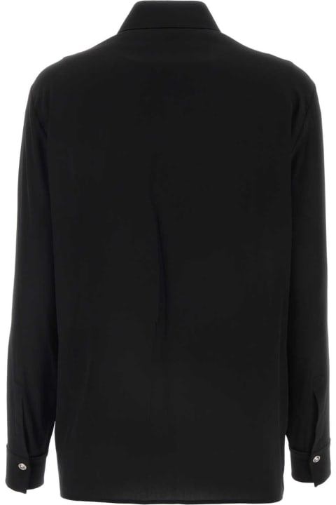 Versace Topwear for Women Versace Black Crepe Shirt