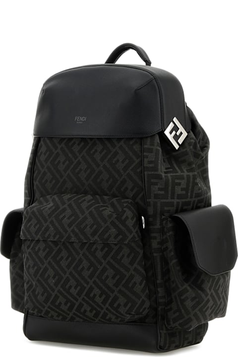 Fashion for Men Fendi Zaino Ff Black