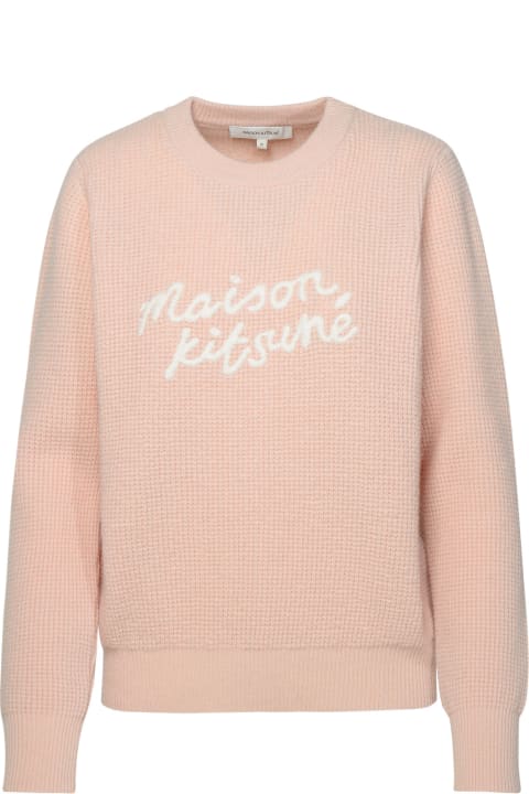 Maison Kitsuné Fleeces & Tracksuits for Women Maison Kitsuné Black Wool Sweater