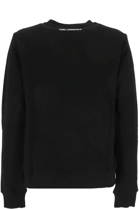 ウィメンズ Karl Lagerfeldのフリース＆ラウンジウェア Karl Lagerfeld Embellished Crewneck Sweatshirt