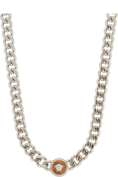 Versace Jewelry for Men Versace Medusa Chain Necklace With Pendant